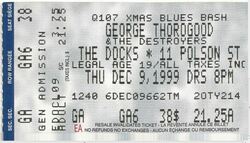 George Thorogood & The Destroyers on Dec 9, 1999 [832-small]