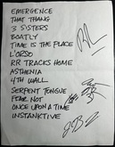 the Messthetics setlist (signed!), tags: Setlist - The Messthetics with James Brandon Lewis on Aug 8, 2024 [021-small]
