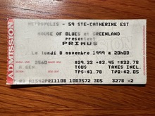 Primus / Incubus / Buckethead on Nov 8, 1999 [911-small]