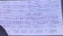Van Halen / Kenny Wayne Shepherd on Aug 18, 1998 [913-small]
