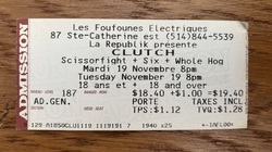 Clutch / Scissorfight / Six / Whole Hog on Nov 19, 2001 [079-small]