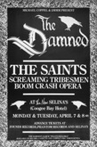 The Damned / The Saints / The Screaming Tribesmen / Boom Crash Opera on Apr 7, 1986 [324-small]