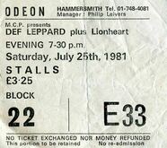 Def Leppard / more* / Lionheart on Jul 25, 1981 [453-small]