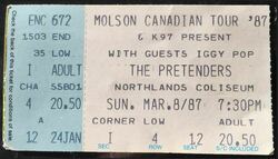 The Pretenders / Iggy Pop on Mar 8, 1987 [127-small]