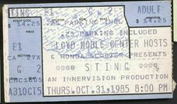 Sting / Joan Jett & The Blackhearts on Oct 31, 1985 [301-small]