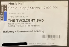 The Twilight Sad / Aidan Moffat & RM Hubbert on Sep 21, 2019 [017-small]