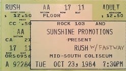 Rush / Fastway on Oct 23, 1984 [359-small]