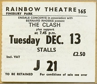 The Clash / The Zones / Rat Scabies / Sham 69 on Dec 13, 1977 [985-small]