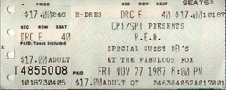 R.E.M. / The dB's on Nov 27, 1987 [067-small]