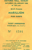 Ticket, Marillion on Jan 9, 1988 [707-small]