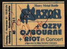 Saxon / Ozzy Osbourne / Riot on Nov 17, 1981 [612-small]