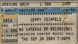 Jerry Seinfeld on Sep 30, 2004 [856-small]