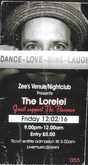 tags: The lorelei, The Flaxman, Ticket, Zee’s Nightclub - The lorelei / The Flaxman on Feb 12, 2016 [310-small]