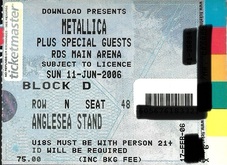 tags: Metallica, Dublin, Leinster, Ireland, Ticket, RDS Arena - Metallica / Avenged Sevenfold / Alice In Chains on Jun 11, 2006 [332-small]