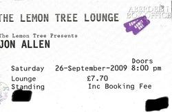 tags: Jon Allen, Aberdeen, Scotland, United Kingdom, Ticket, The Lemon Tree - Jon Allen on Sep 26, 2009 [335-small]