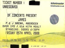 tags: James, Aberdeen, Scotland, United Kingdom, Ticket, Aberdeen Exhibition & Conference Centre (AECC) - James on Apr 25, 2008 [336-small]