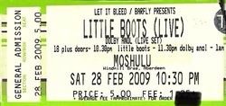 tags: Little Boots, Dolby Anol, Aberdeen, Scotland, United Kingdom, Ticket, Moshulu - Little Boots / Dolby Anol on Feb 28, 2009 [337-small]