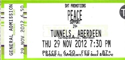 tags: Peace, Aberdeen, Scotland, United Kingdom, Ticket, The Tunnels - Peace on Nov 29, 2012 [364-small]