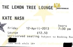 tags: Kate Nash, Aberdeen, Scotland, United Kingdom, Ticket, The Lemon Tree - Kate Nash / Kitty the Lion on Apr 12, 2013 [366-small]