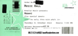 tags: Mogwai, Aberdeen, Scotland, United Kingdom, Ticket, Music Hall - Mogwai / RM Hubbert on Oct 21, 2014 [369-small]