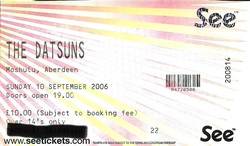 tags: The Datsuns, Aberdeen, Scotland, United Kingdom, Ticket, Moshulu - The Datsuns on Sep 10, 2006 [378-small]