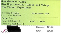tags: Grandmaster Flash, Gateshead, England, United Kingdom, Ticket, Sage Gateshead - Grandmaster Flash on Sep 6, 2018 [548-small]