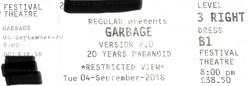 tags: Garbage, Edinburgh, Scotland, United Kingdom, Ticket - Garbage / Honeyblood on Sep 4, 2018 [549-small]