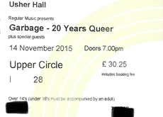 tags: Garbage, Edinburgh, Scotland, United Kingdom, Ticket, Usher Hall - Garbage / Dutch Uncles on Nov 14, 2015 [550-small]
