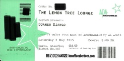 tags: Django Django, Aberdeen, Scotland, United Kingdom, Ticket, The Lemon Tree - Roller Trio / Django Django on May 2, 2015 [583-small]