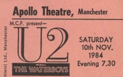 U2 / The Waterboys on Nov 10, 1984 [889-small]