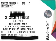 tags: The Used, Aberdeen, Scotland, United Kingdom, Ticket, The Lemon Tree - The Used / Landscapes on Feb 11, 2015 [571-small]