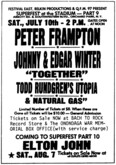 Peter Frampton / Johnny & Edgar Winter / Todd Rundgren's Utopia / Natural Gas on Jul 10, 1976 [927-small]