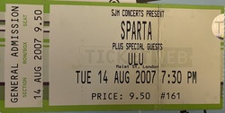 Sparta / This City / Cat The Dog on Aug 14, 2007 [249-small]