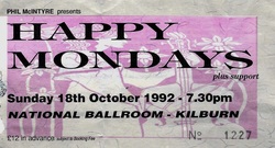 Happy Mondays / Stereo MCs on Oct 18, 1992 [936-small]