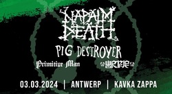 Napalm Death / Pig Destroyer / Primative Man / Wormrot on Mar 3, 2024 [200-small]