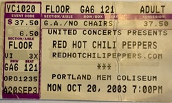 Red Hot Chili Peppers / The Flaming Lips / Mike Watt and the Secondmen on Oct 20, 2003 [415-small]