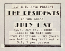 Fanzine/Students Union's Paper Advert, The Residents on Jul 1, 1983 [084-small]
