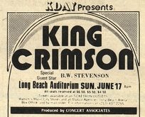 King Crimson / B. W. Stevenson on Jun 17, 1973 [973-small]