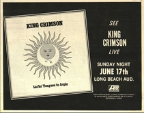 King Crimson / B. W. Stevenson on Jun 17, 1973 [979-small]