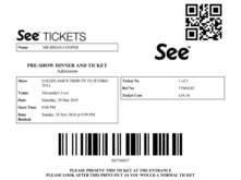 Ticket, Cold flame on Mar 30, 2019 [145-small]