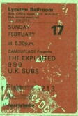 The Exploited / 999 / UK Subs on Feb 17, 1985 [677-small]
