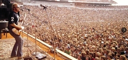 Steven Stills performing with CSNY at Rich Stadium, August 11, 1974., Crosby, Stills, Nash & Young / Santana / Jesse Colin Young on Aug 11, 1974 [540-small]